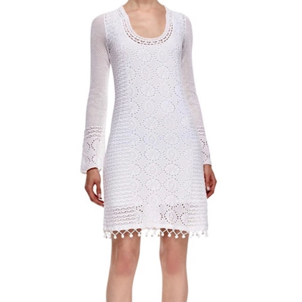 Lilly Pulitzer White Crochet Sweater Dress